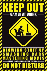 Poster Gamer At Work, (61 x 91.5 cm)