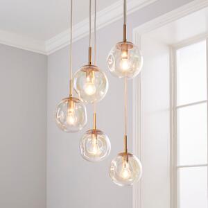 Alexis 5 Light Cluster Fitting Silver
