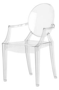 Lou Lou Ghost Children armchair by Kartell Transparent