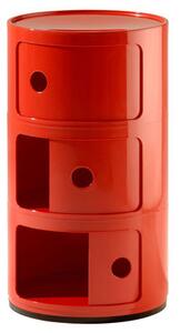 Componibili Storage - 3 elements by Kartell Red