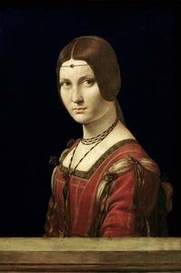 Leonardo da Vinci - Fine Art Print Portrait of a Lady, (26.7 x 40 cm)