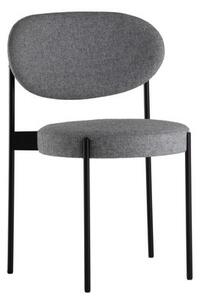 Series 430 Padded chair - Stackable - Fabric & Metal by Verpan Grey