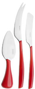 GLAMOUR 3-PIECE CHEESE SET - Red
