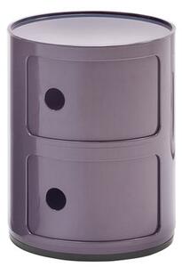 Componibili Storage - 2 drawers / H 40 cm by Kartell Purple
