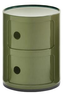 Componibili Storage - 2 drawers / H 40 cm by Kartell Green