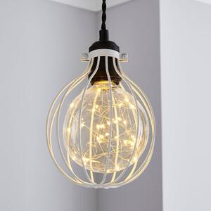 Charlie Industrial Bulb Cage White