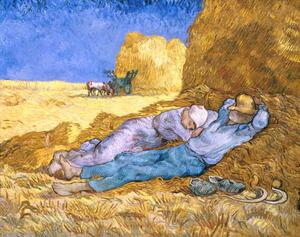 Vincent van Gogh - Fine Art Print Noon, or The Siesta, after Millet, 1890, (40 x 30 cm)