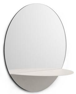 Horizon Rond Wall mirror - Shelf by Normann Copenhagen White
