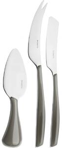 GLAMOUR 3-PIECE CHEESE SET - Silver