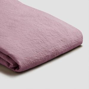 Piglet Raspberry Linen Flat Sheet Size King