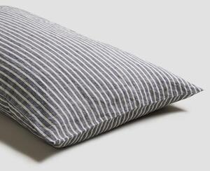 Piglet Midnight Stripe Linen Pillowcases (Pair) Size Super King