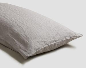 Piglet Dove Grey Linen Pillowcases (Pair) Size Square