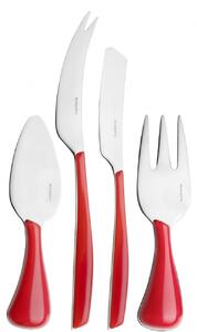 GLAMOUR 4 PIECE CHEESE SET - Red