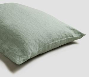 Piglet Sage Green Linen Pillowcases (Pair) Size Square