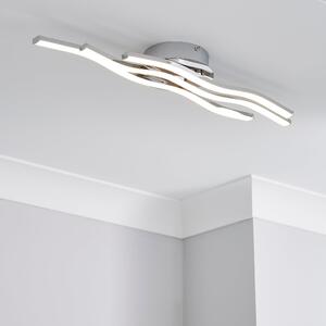 Ripple Integrated LED Bathroom Ceiling Fitting Chrome