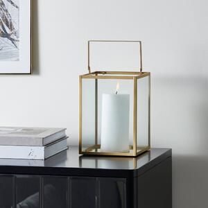 Gold Trim Lantern 20cm Gold