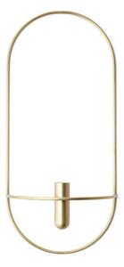 POV Wall mounted candlesticks - / Vase - L 22 x H 44 cm by Menu Gold/Metal