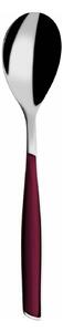 GLAMOUR 6 COFFEE AND TEA SPOONS - Garnet Red