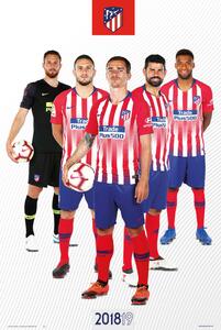 Poster Atletico Madrid 2018/2019 - Grupo, (61 x 91.5 cm)