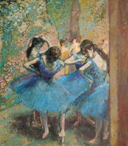 Edgar Degas - Fine Art Print Dancers in blue, 1890, (35 x 40 cm)
