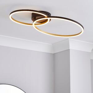 Langdon Integrated LED Ceiling Fitting Silver