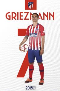 Poster Atletico Madrid 2018/2019 - Griezman, (61 x 91.5 cm)