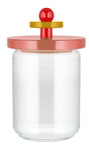 / By Ettore Sottsass - 100 cl Airtight jar - / Alessi 100 Values ​​Collection by Alessi Pink