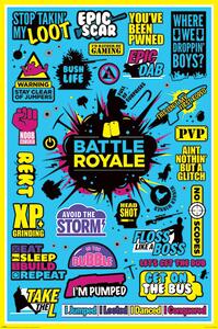 Poster Battle Royale - Infographic, (61 x 91.5 cm)
