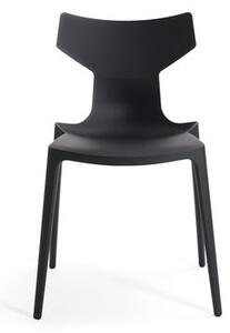 Re-Chair Stacking chair - / Recycled material by Kartell Black