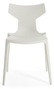 Re-Chair Stacking chair - / Recycled material by Kartell White