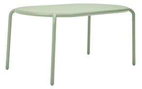 Toní Tavolo Oval table - / 160 x 90 cm - Parasol hole + removable candle holder by Fatboy Green