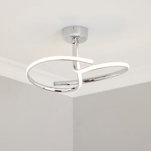 Cortez 2 Arm LED Ceiling Fitting Chrome Silver