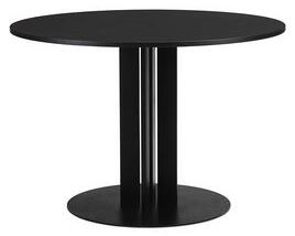 Scala Round table - / Ø 110 cm - Black oak by Normann Copenhagen Black