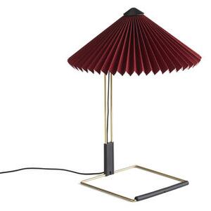Matin Small Table lamp - / LED - H 38 cm - Fabric & metal by Hay Red