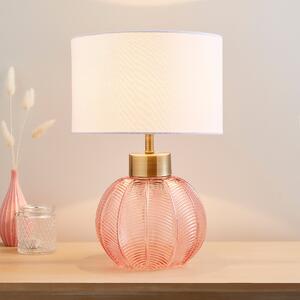Colleen Glass Table Lamp Pink