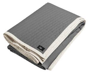 Bias Plaid - / Quilted - 245 x 195 cm by Hay White/Grey