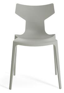 Re-Chair Stacking chair - / Recycled material by Kartell Grey