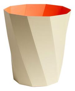 Paper Paper Wastepaper basket - / Recycled paper - Ø 28 x H 30.5 cm by Hay Beige