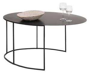 Slim Irony Coffee table - Oval - H 42 cm by Zeus Black
