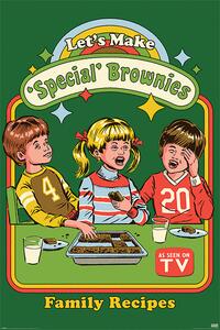 Poster Steven Rhodes - Let's Make Special Brownies, (61 x 91.5 cm)