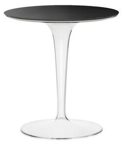 Tip Top Glass End table - Glass top by Kartell Black