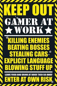 Poster Gaming - keep out, (61 x 91.5 cm)