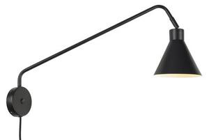 Lyon Wall light with plug - / Pivoting & orientable - L 70 cm by It's about Romi Black