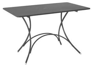 Pigalle Foldable table - / Metal - 120 x 76 cm by Emu Grey/Black/Metal