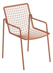 Rio R50 Stackable armchair - / Metal by Emu Red