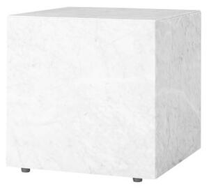 Plinth Cubic End table - / Marble - 40 x 40 x H 40 cm by Menu White