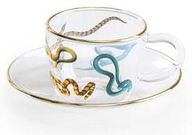 Toiletpaper - Snakes Coffee cup by Seletti Multicoloured