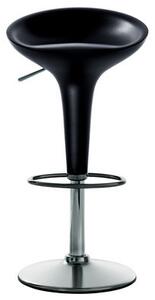 Bombo Adjustable bar stool - Pivoting - H 50 to 73 cm by Magis Grey/Black