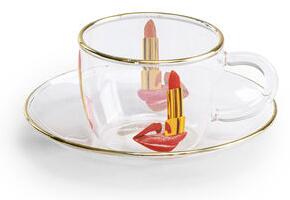 Toiletpaper - Tongue Coffee cup by Seletti Multicoloured