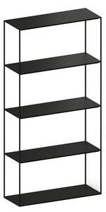 Slim Irony Bookcase - H 164 cm - 5 étagères by Zeus Black